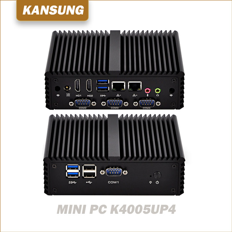 K Up Fanless I Mini Industrial Pc Ethernets Rs Mini Pc